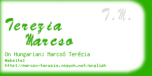 terezia marcso business card