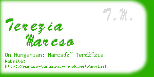 terezia marcso business card